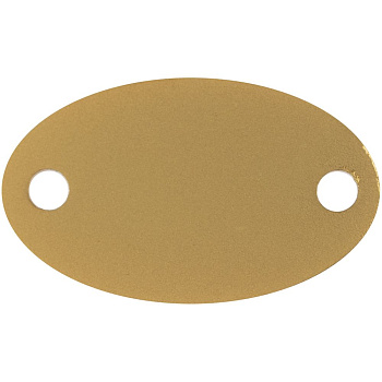 Шильдик металлический Alfa Oval, золотистый