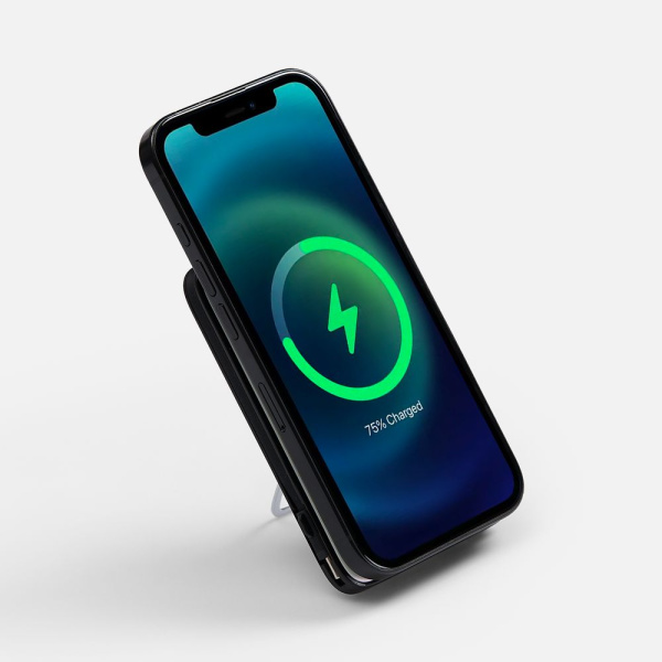 Аккумулятор с быстрой и беспроводной зарядкой Pearline 5000 мАч, жемчужно-белый