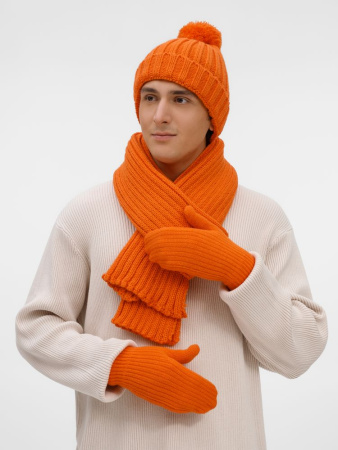 Шарф HappyGo, оранжевый