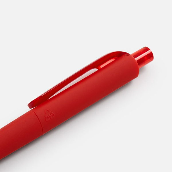Ручка шариковая Prodir DS8 PRR-Т Soft Touch, красная