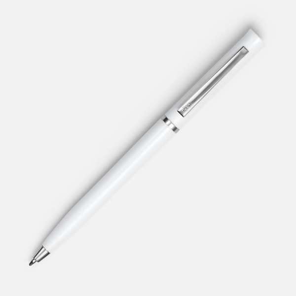 Ручка шариковая Euro Chrome, белая