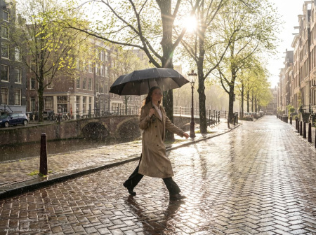 Зонт складной Regenfall, черный