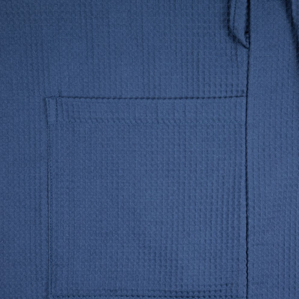 Халат вафельный Kimono, темно-синий