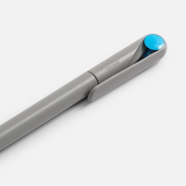 Ручка шариковая Prodir DS1 TMM Dot, серая с голубым