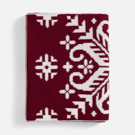 Шарф Wintertude L, красный с белым