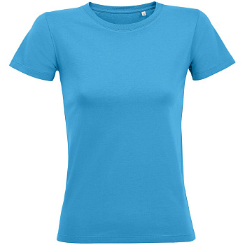 Футболка женская Regent Fit Women, ярко-бирюзовая, размер XL