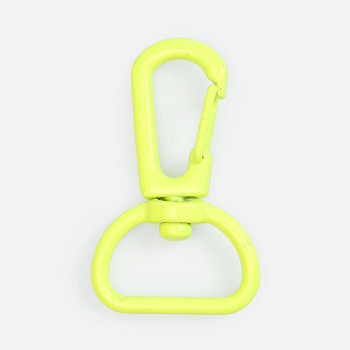 Застежка-карабин Snap Hook, M, желтый неон