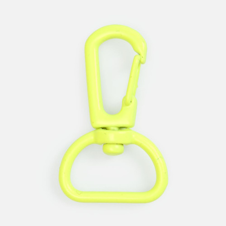Застежка-карабин Snap Hook, M, желтый неон