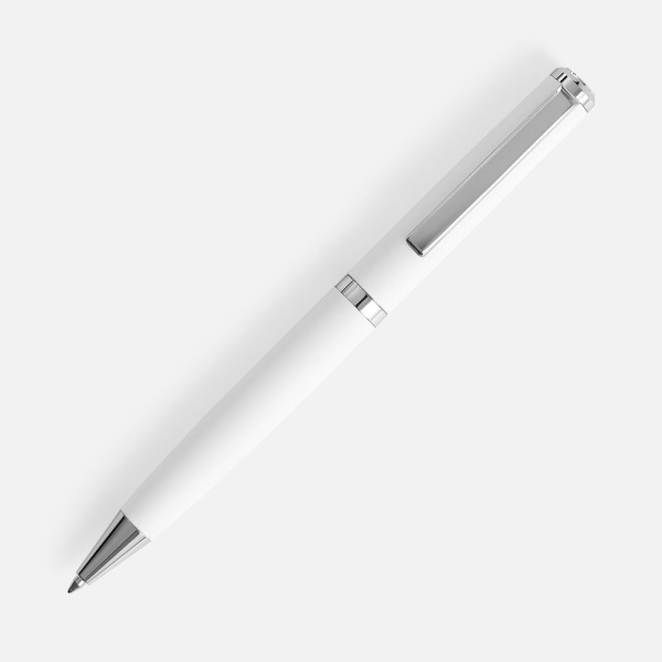 Ручка шариковая Inkish Chrome, белая