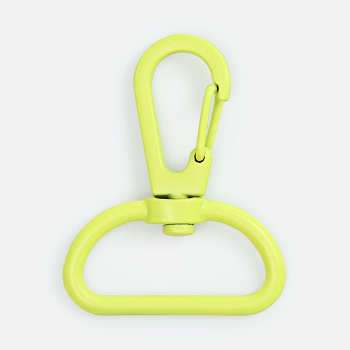 Застежка-карабин Snap Hook, L, желтый неон